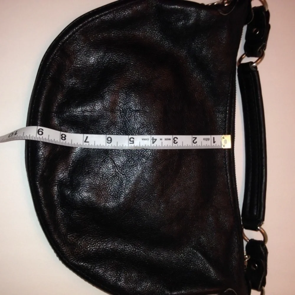 Michael Kors vintage black leather chain hobo bag